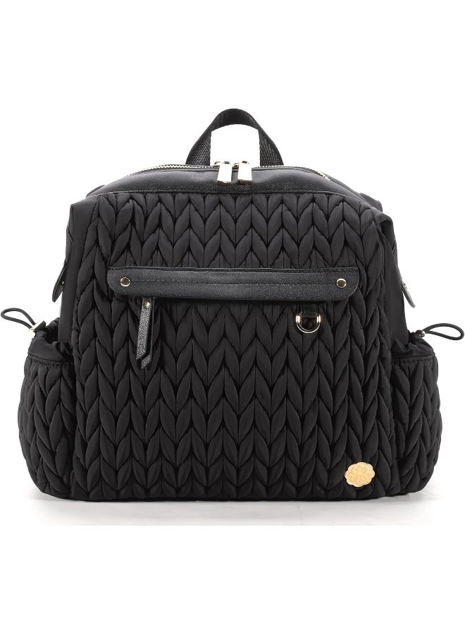 SEWBOO Small Backpack Purse, Mini Diaper Bag Backpack, Personal Item Travel Bag for Vacation with Multiple Straps - Image 1